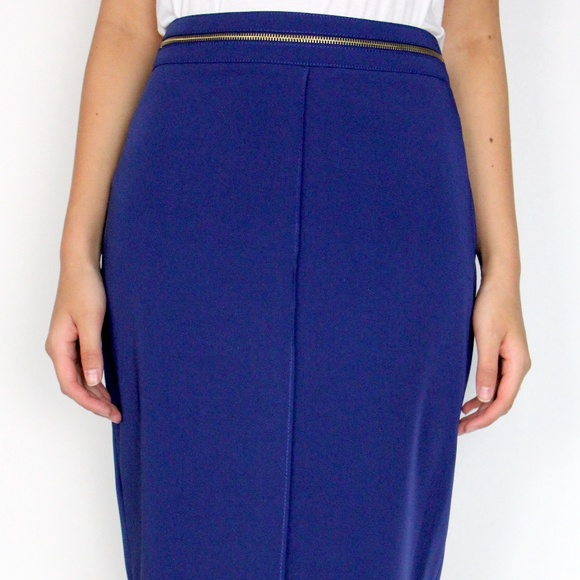 Sandra Angelazzi navy pencil skirt - Picture 1 of 3